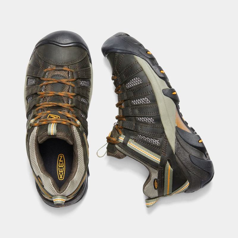 Keen 靴 | キーンボヤジャー 登山 靴 メンズ オリーブ / ゴールド | 985237-UZY